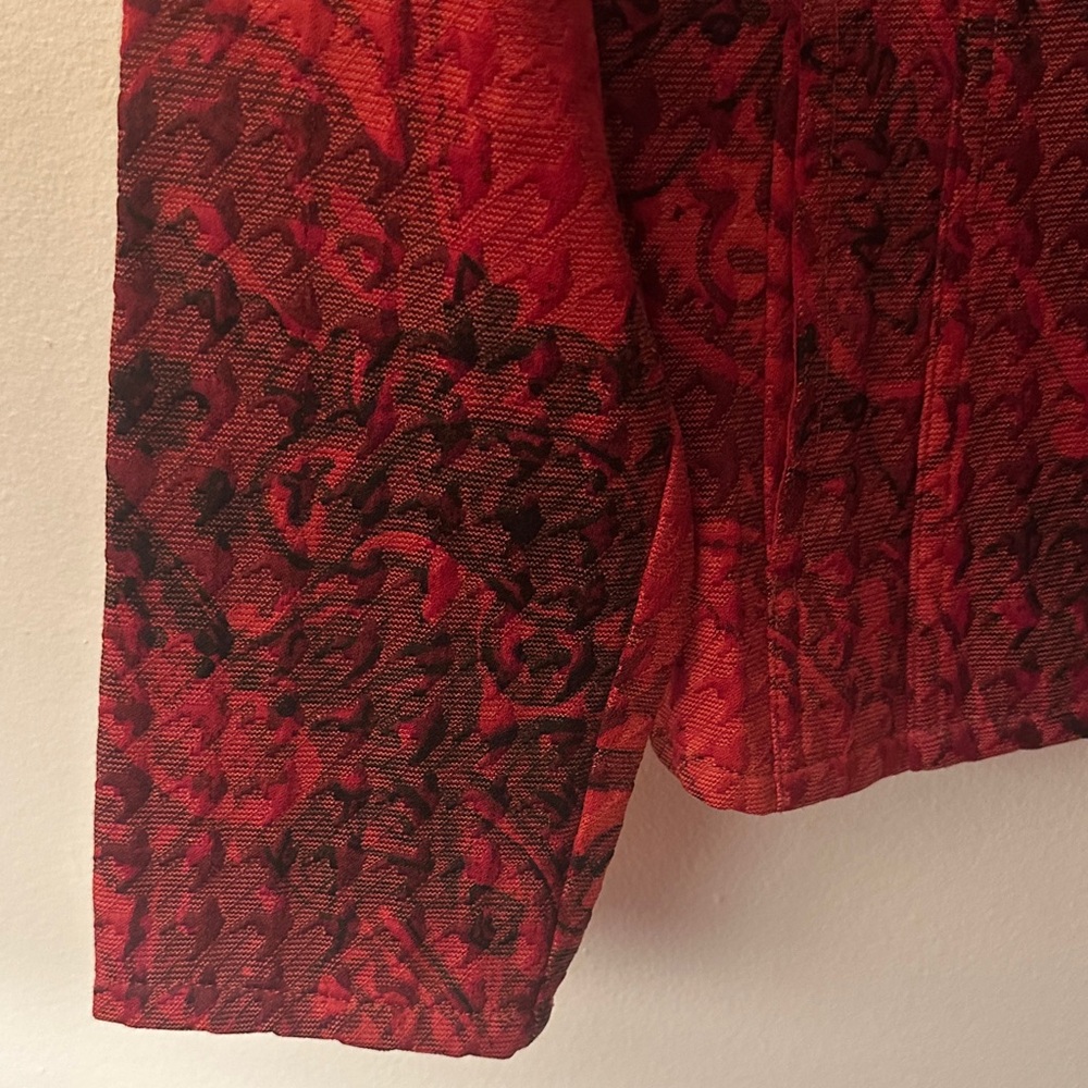 Chico's Red and Black Jacket with Pockets - Preloved - Picture 3 of 11